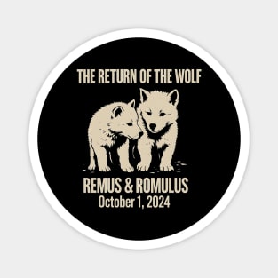 The Return of the Dire Wolf – Remus & Romulus Silhouette Design Magnet